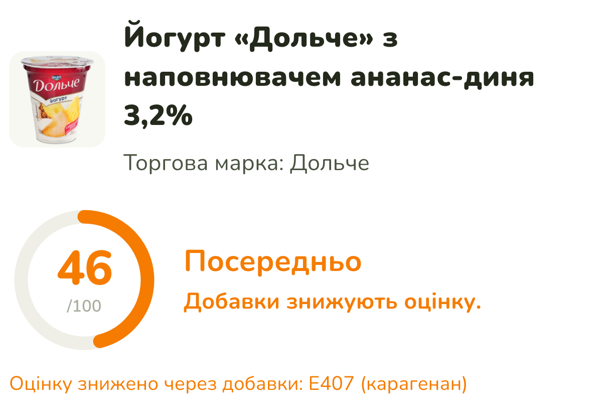 Оцінка продукту з поясненням